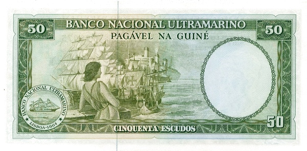 (013) Portuguese Guinea P44b - 50 Escudos (1971-Diff. Sign.))
